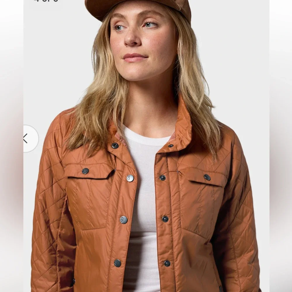 Stio Women's Sky Crest Jacket in Rust - Picture 3 of 6
